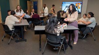 OT students working with patients